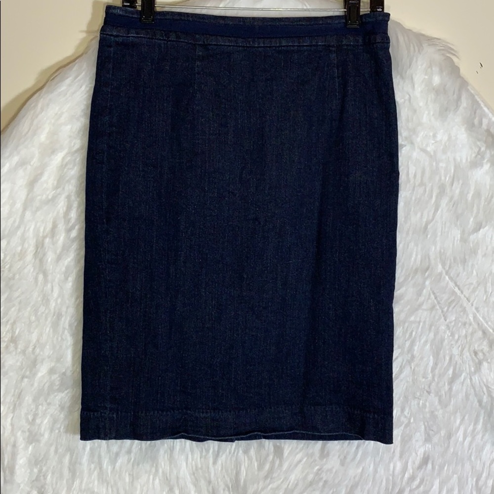 Boden Dark Blue Denim Skirt